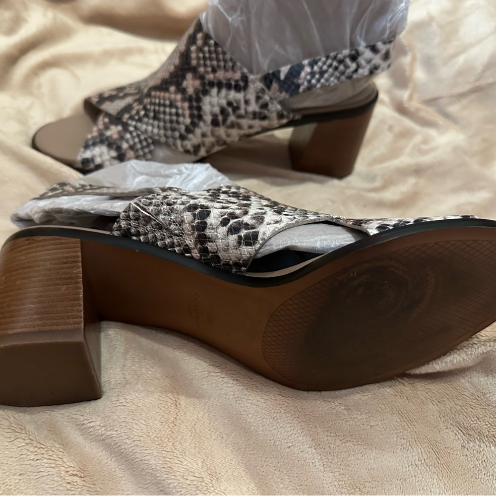 Cole Haan Python Print Leather Sandals - image 5